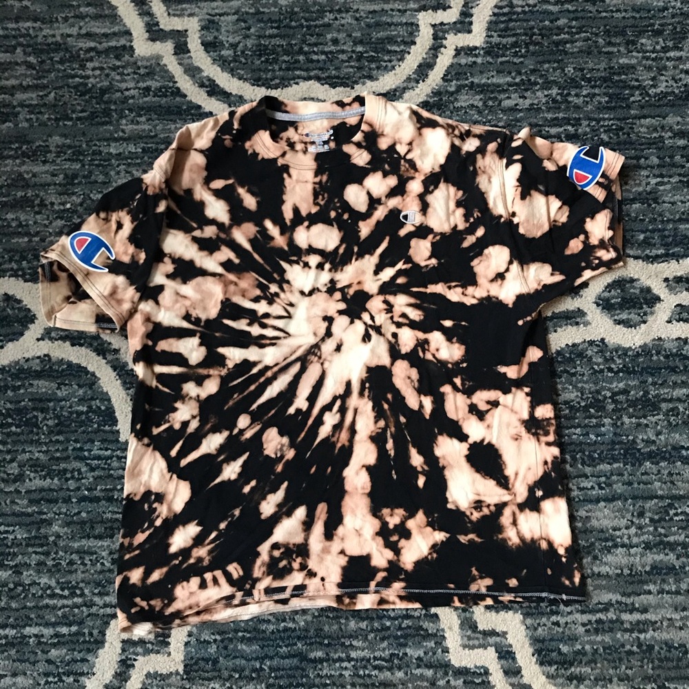 COPY - Custom Champion bleach Dye Shirt Sz 2xl au…